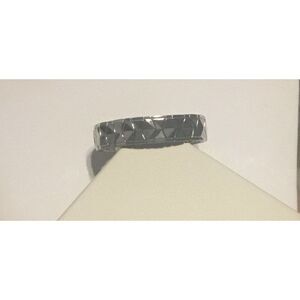 New Stainless Steel Diamond Cut Bracelet